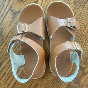 FootMates Tan Leather Kids Sandals